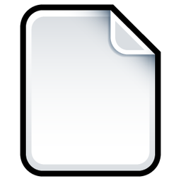 Document Blank Icon 256x256 png